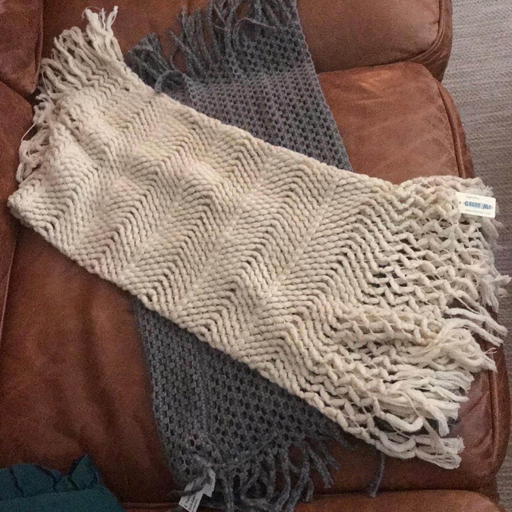 Knit Tube Scarves